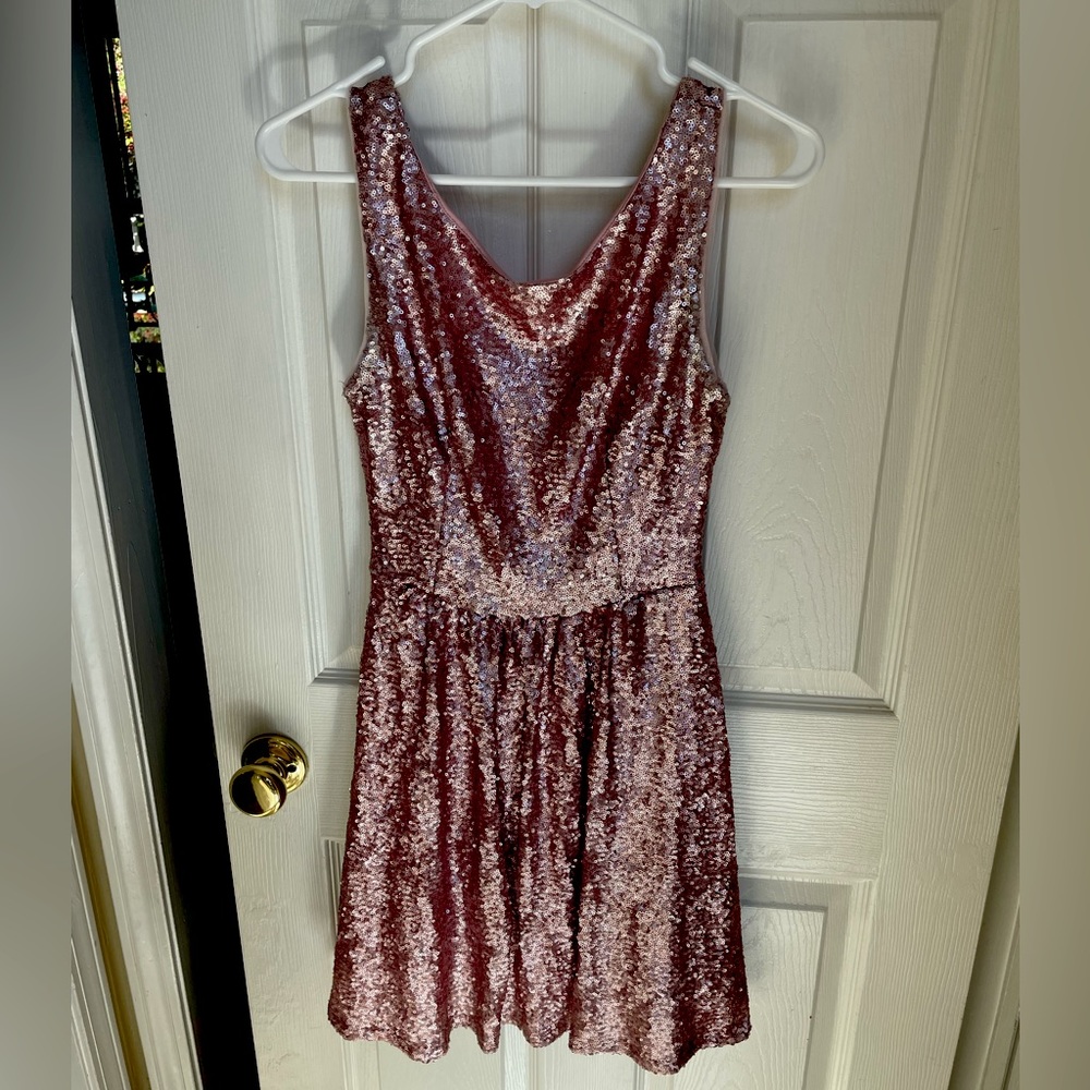 Sparkly pink dress